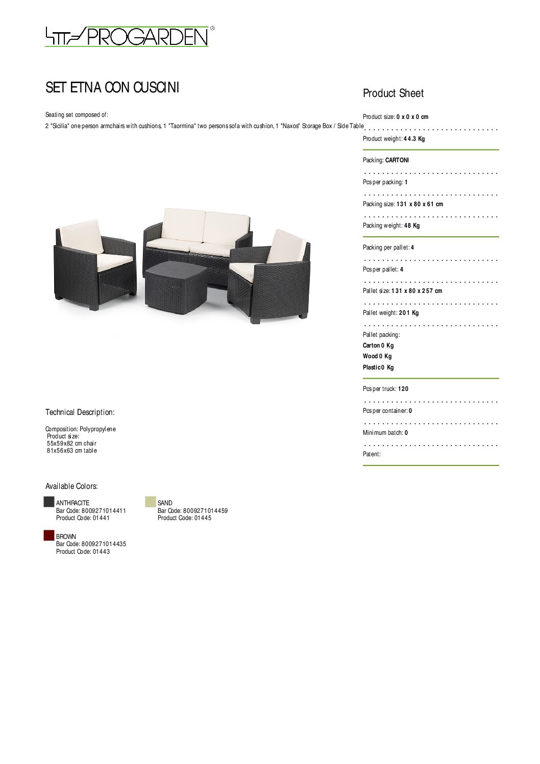 Set Salotto Molok Anthracite - Divano Con Cuscini, Design Moderno E Confortevole